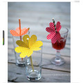 Plastic Handmade Party Straws Decoration